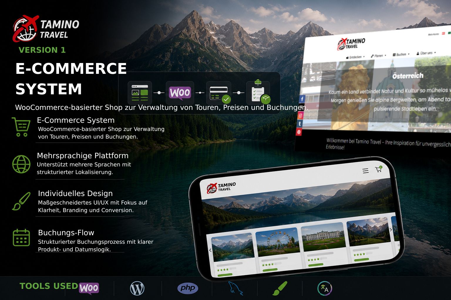 Tamino.travel – E-Commerce Reiseplattform